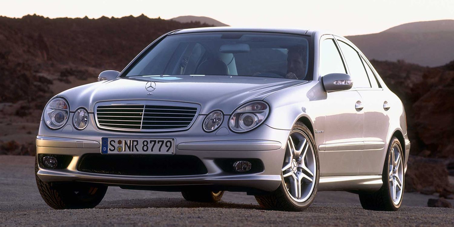 The front of the E55 AMG