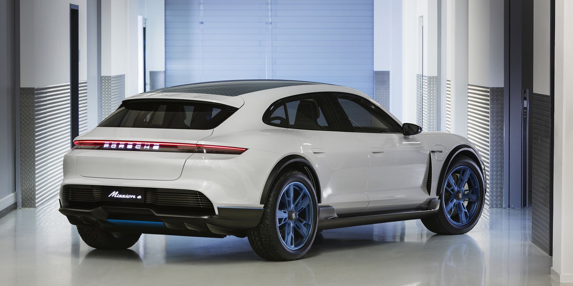 The rear of the Mission E Cross Turismo