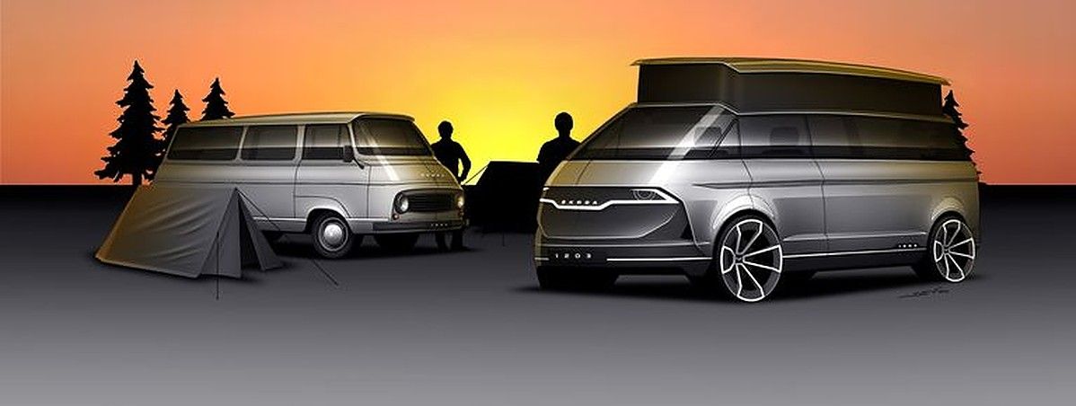 Škoda 1203 Concept Sketch Reimagines a Czech Classic with EV Potential
