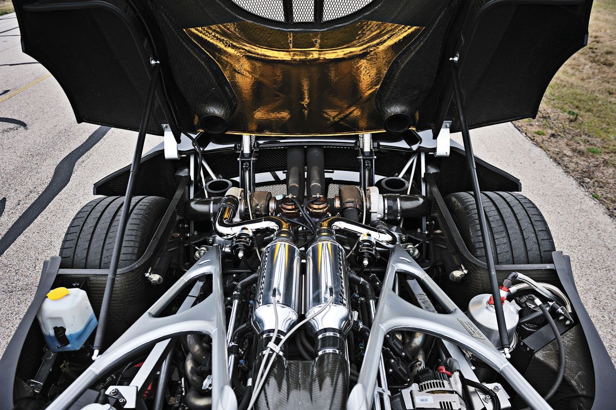 Hennessey Venom GT Engine Bay Opened