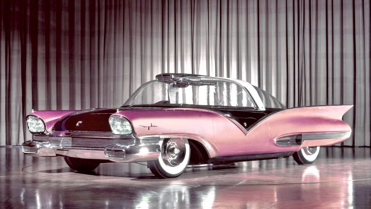 pink 1955 Ford Mystere