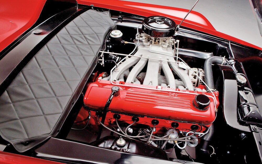 1960 Plymouth XNR Concept Car Engine Bay Slant Six