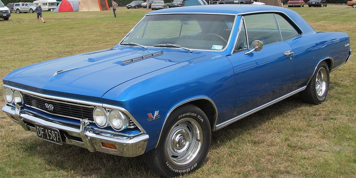 1966 Blue Chevelle Side View