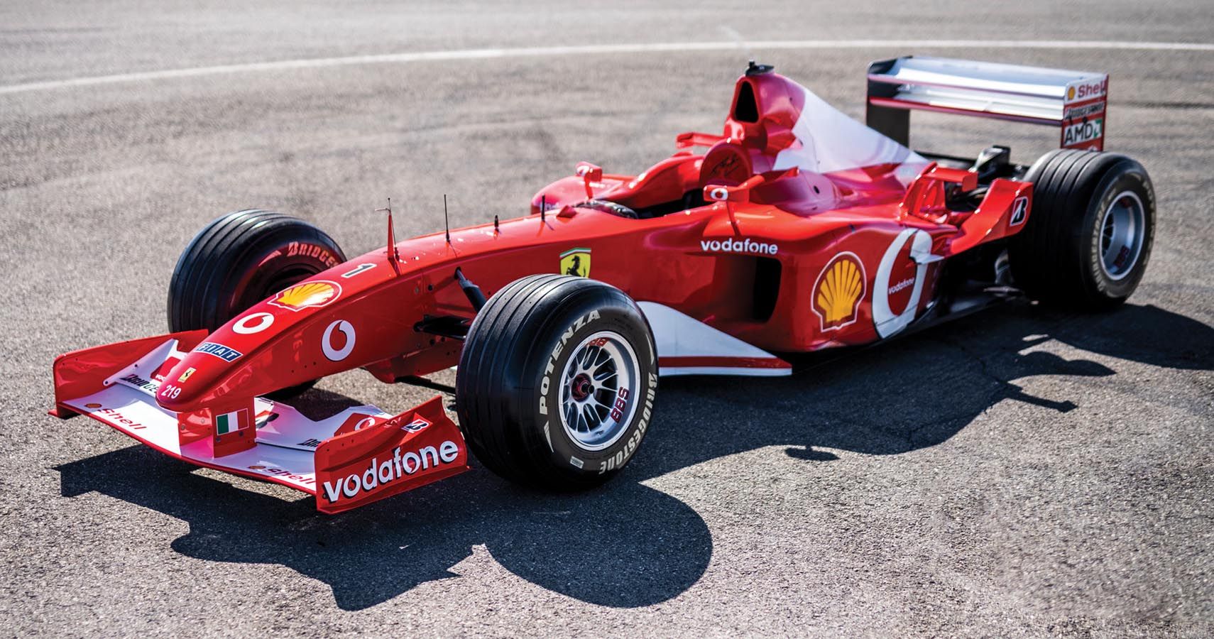 The Ferrari F2002 came powered by the 3.0-liter V10 engine