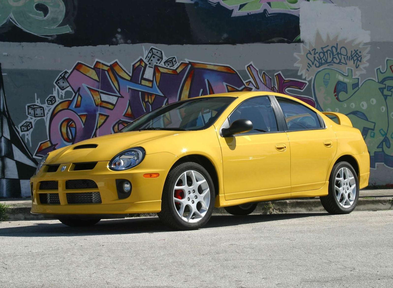 Fluorescent Yellow Neon Dodge  Sports car, Monster car, Unique cars