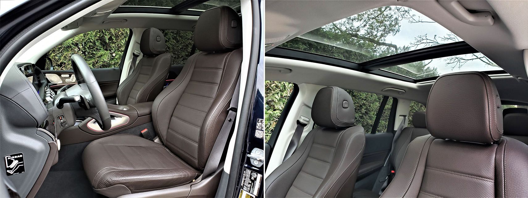 The seats are wonderfully comfortable and panoramic sunroofs are always a positive.