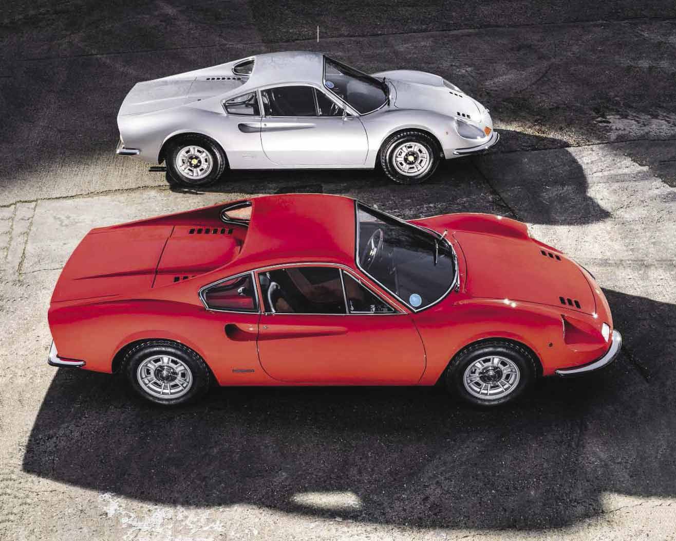Ferrari Dino 206 GT Vintage Classic Sports Car Racing Heritage Evolution History