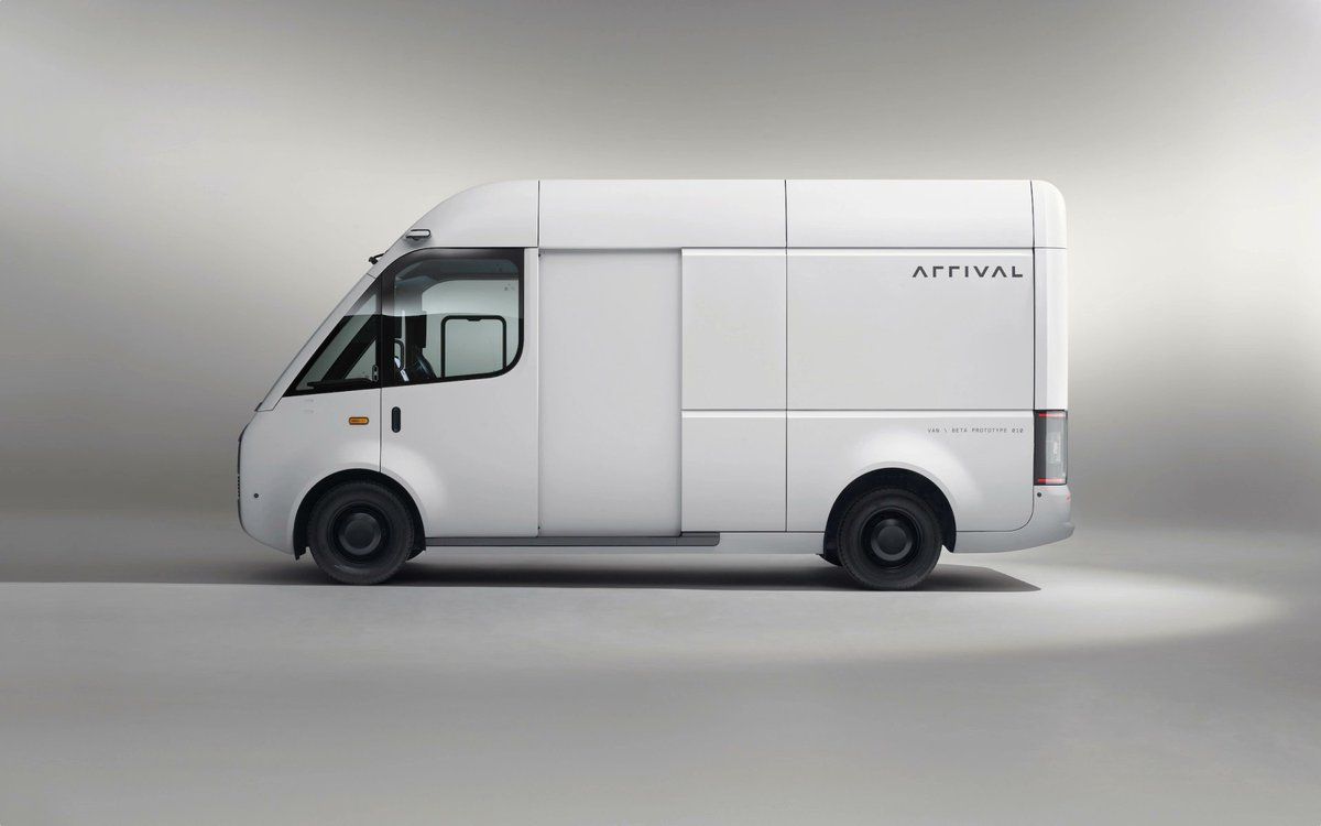 Side profile of Arrival electric van