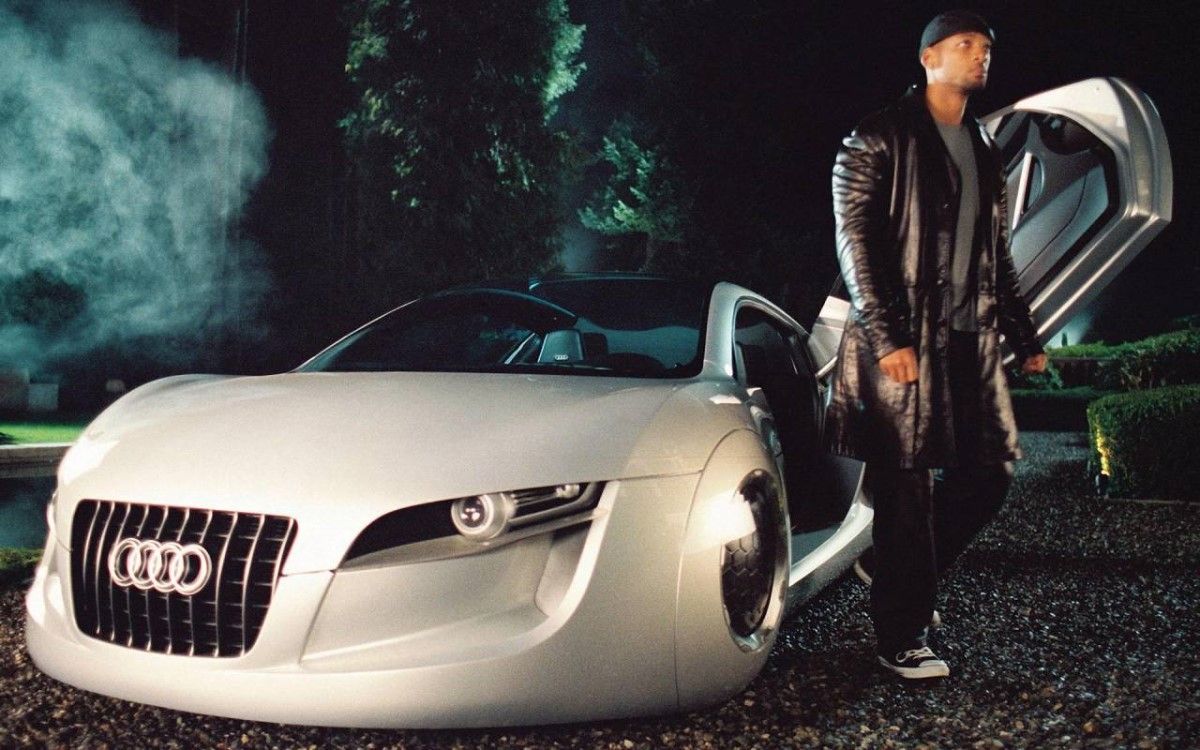 2004 Audi RSQ and Will Smith from a still in the movie - I, Robot