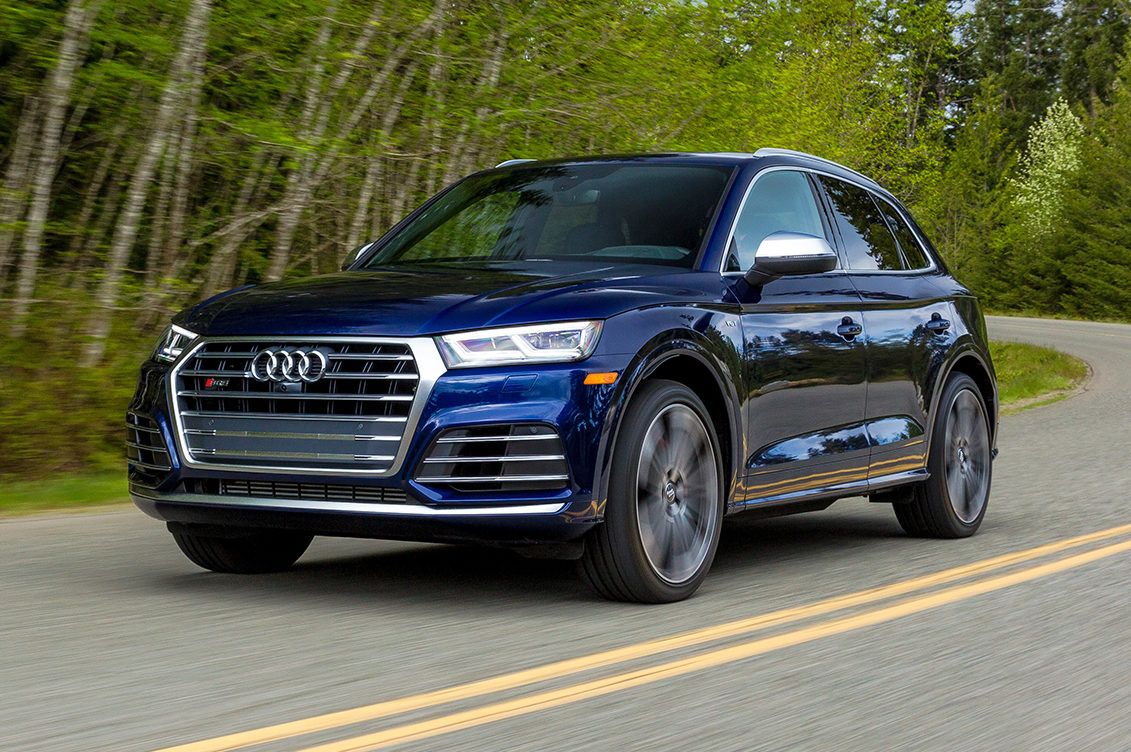 Audi SQ5 on the highway
