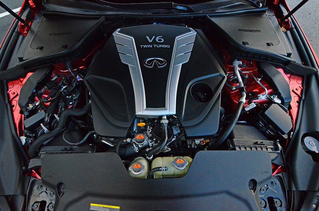 Infiniti Q60 Red Sport Engine