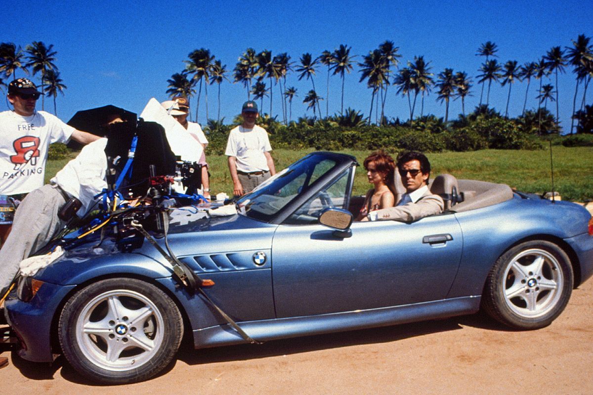 BMW Z3 during a movie shoot