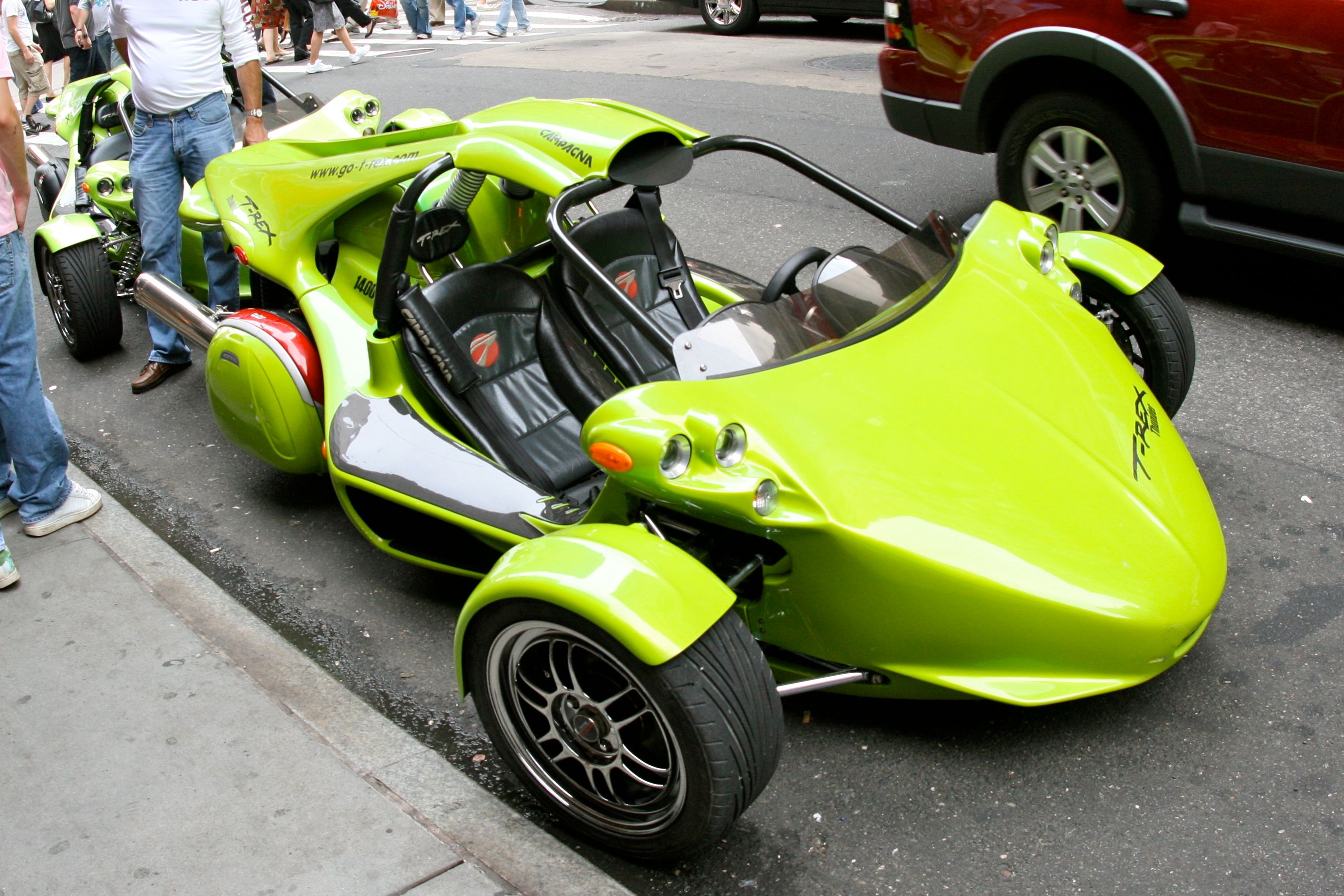 Campagna T-Rex parked outside