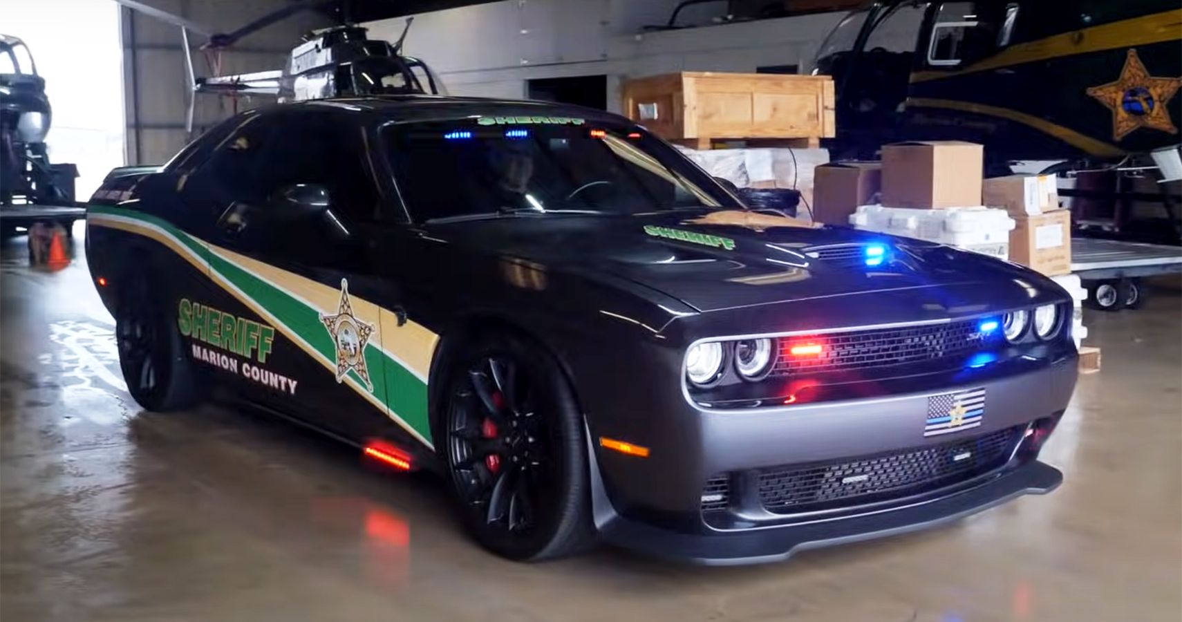 Confiscated Dodge Challenger SRT Hellcat Converted Into Police Car By  Florida Sheriff's Department