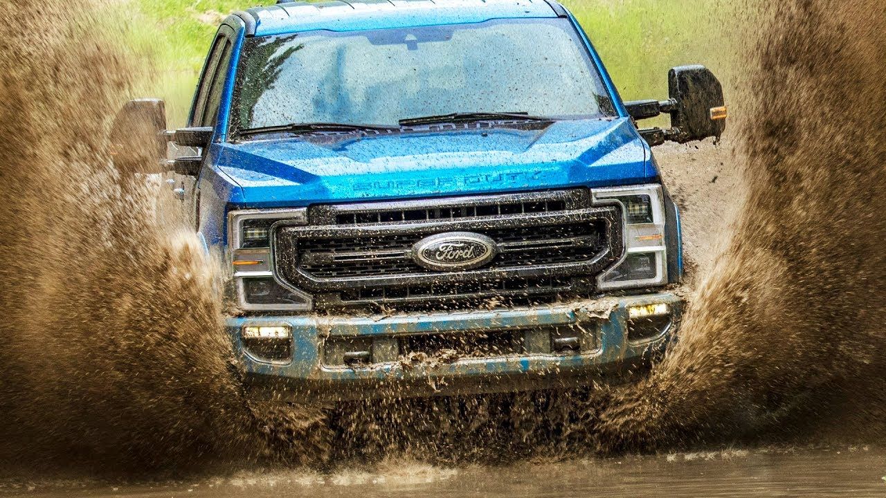 Ford Super Duty Tremor on swampy road