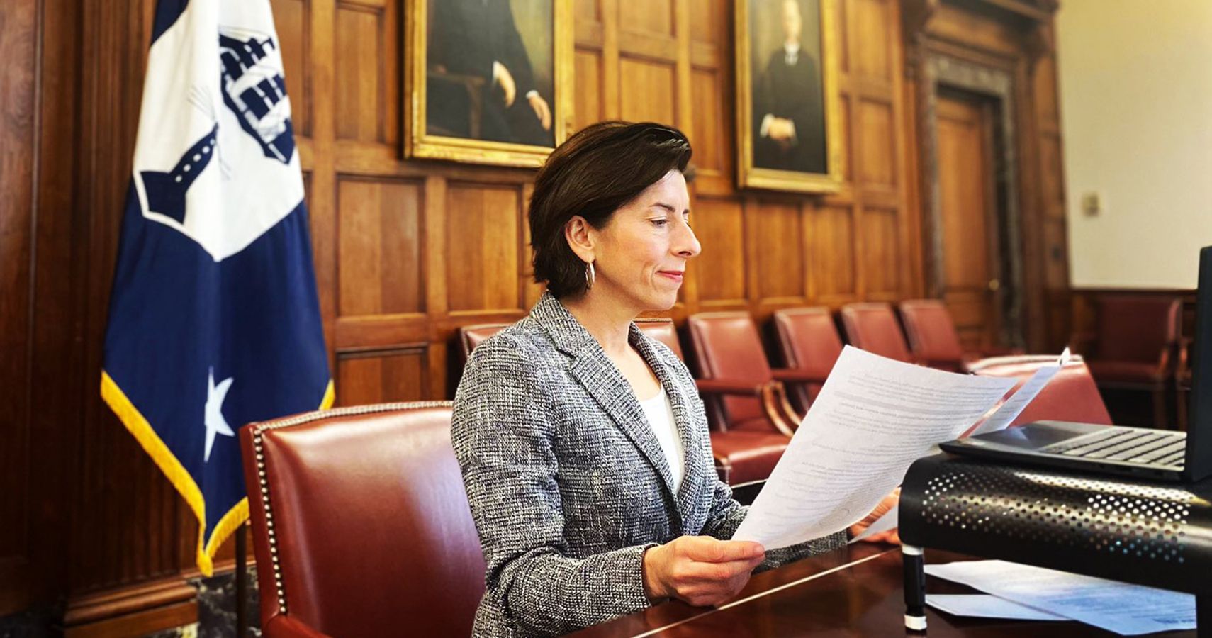 US Commerce Secretary Gina Raimondo Vow To Combat Semiconductor Chip   Gina Raimondo 