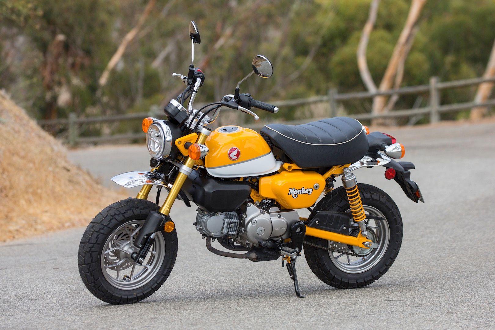 Yellow Honda Monkey Motorcycle