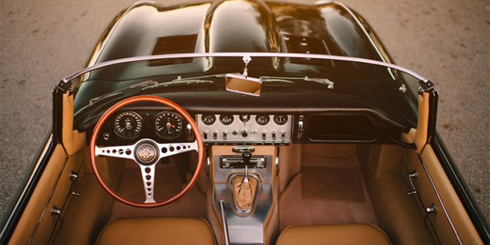 The Interior Of The Jaguar E-Type