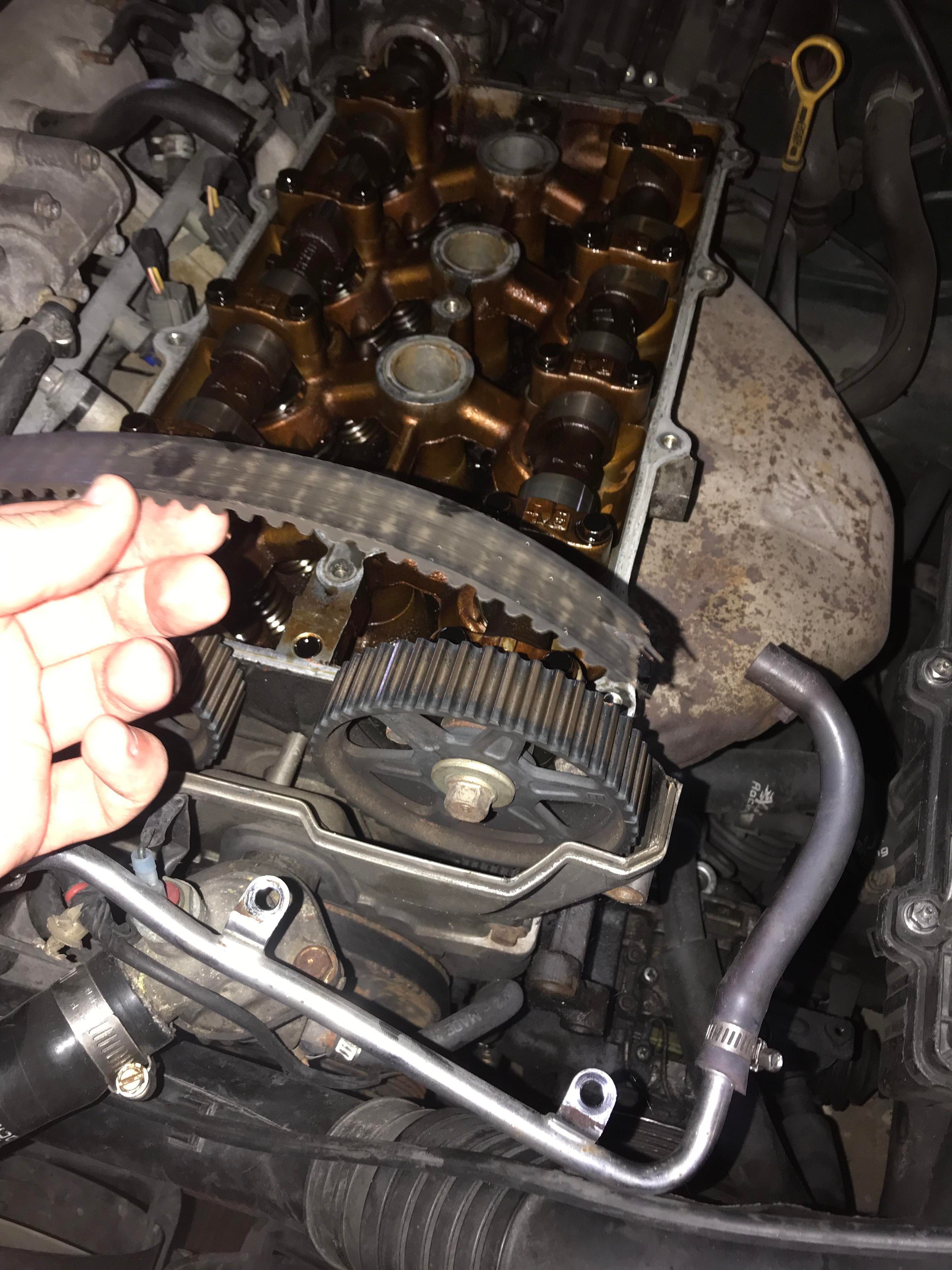 Timing belt on Interference Engine