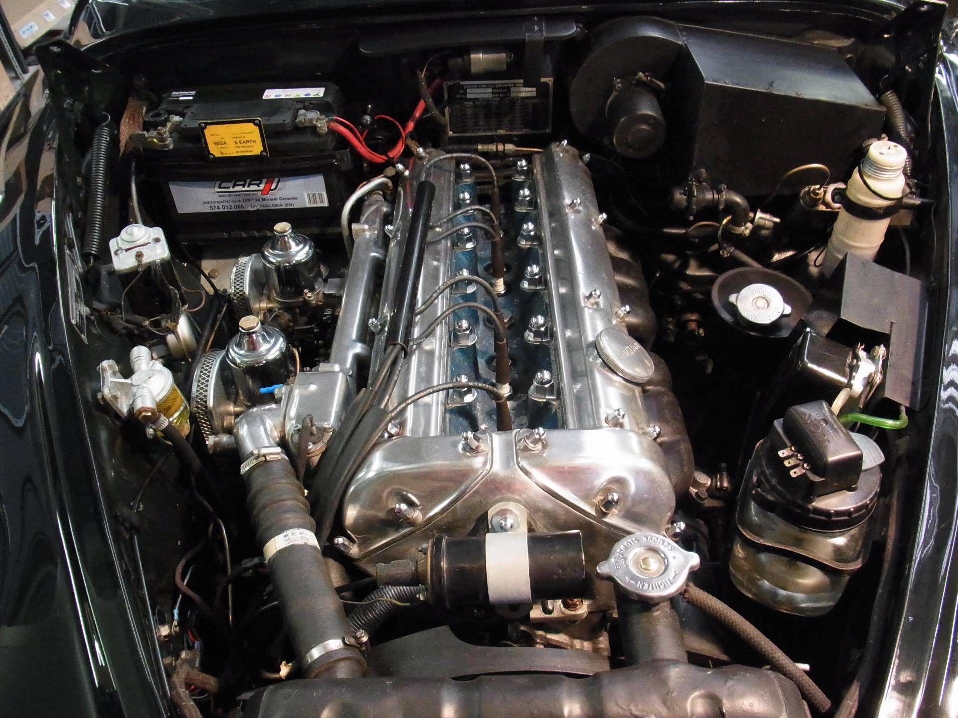 An Image Of The Jaguar Mark II's Engine