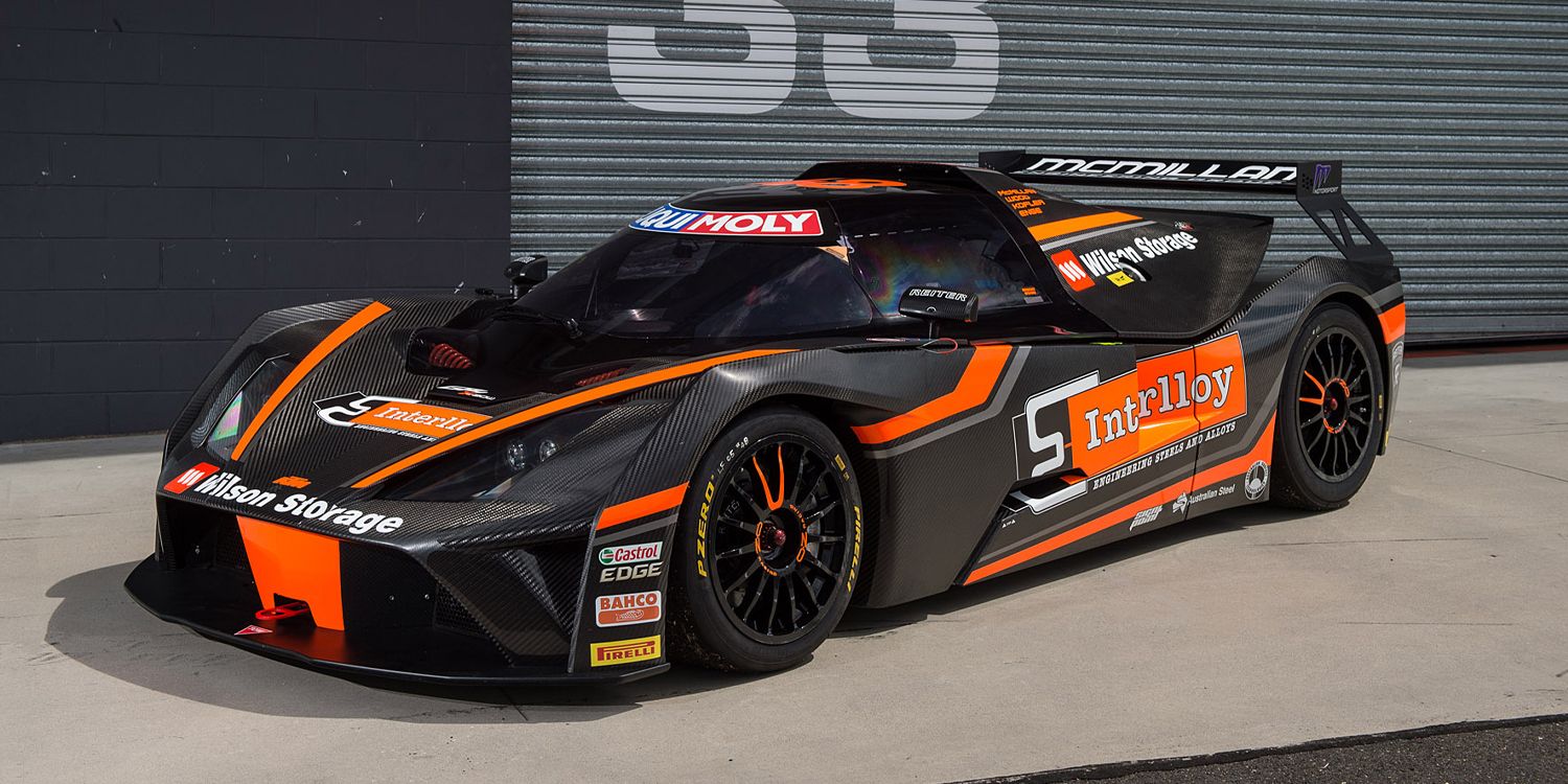 The KTM X Bow GT4 with a racing livery