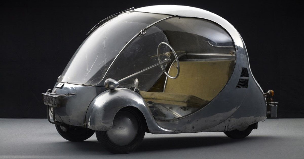 The L'Oeuf Electrique Concept Car was an odd-ball