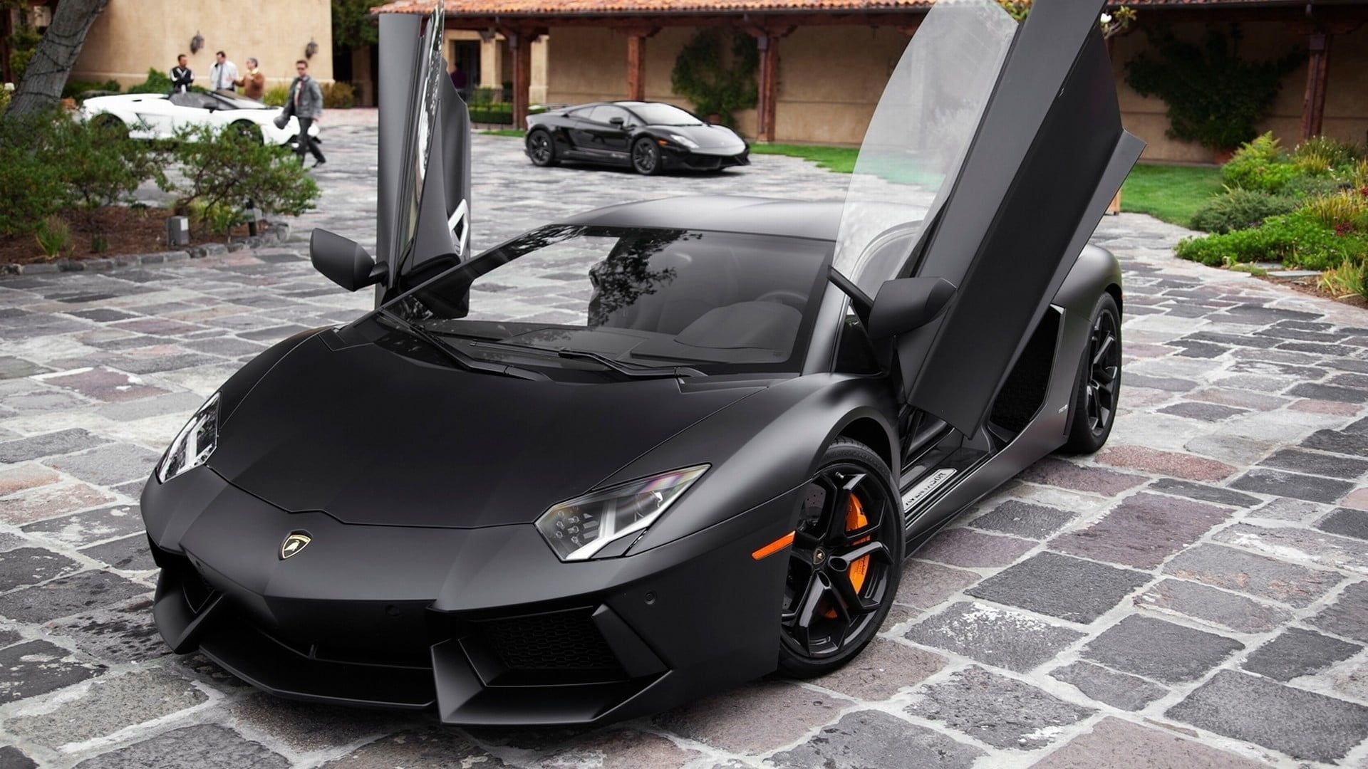 Lamborghini Reventon parked outside