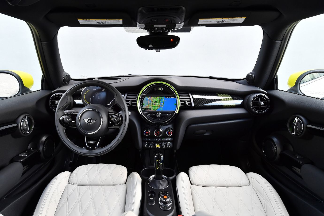 Inside of the MINI Electric
