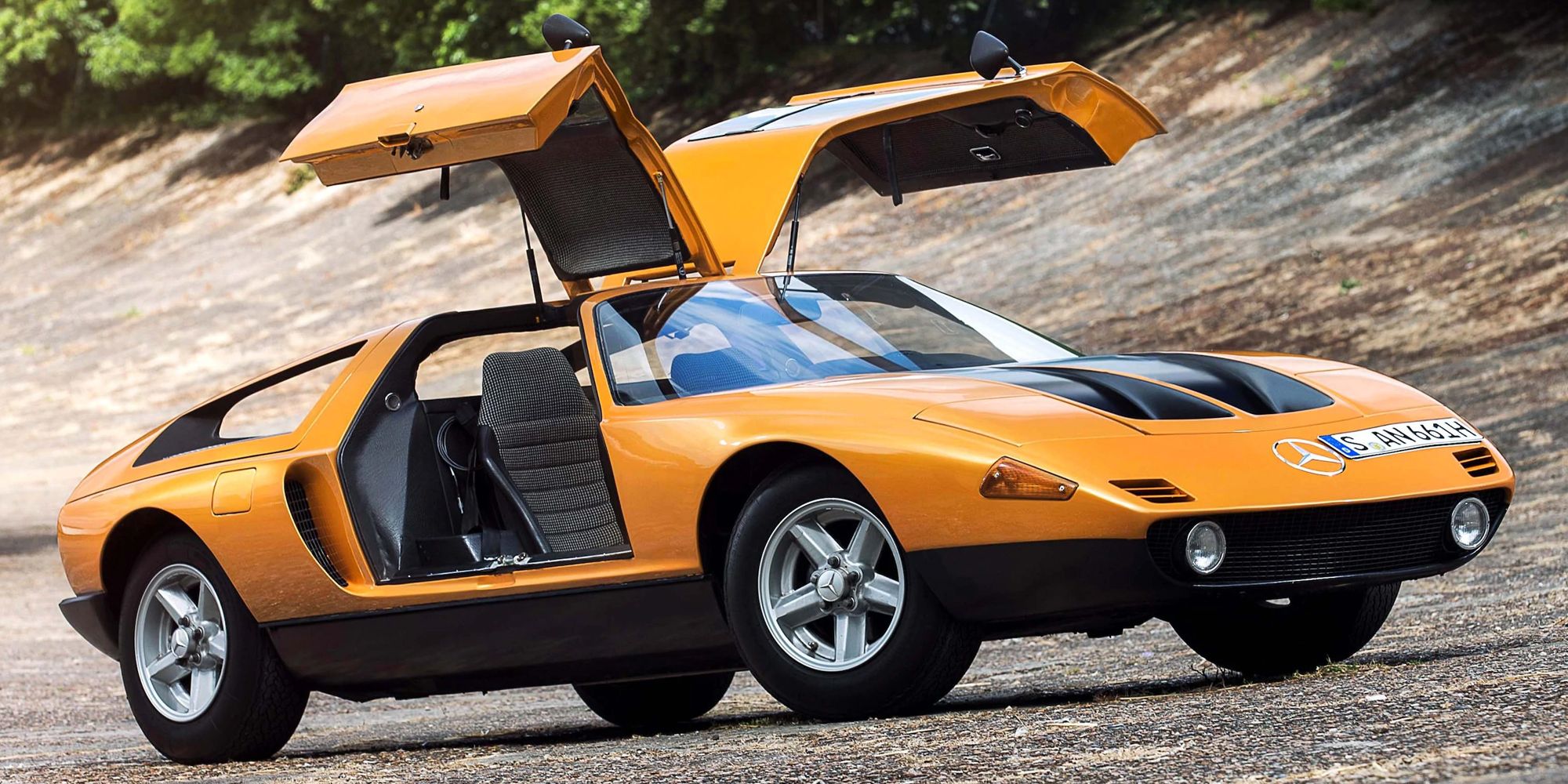 The C111 concept with its doors up
