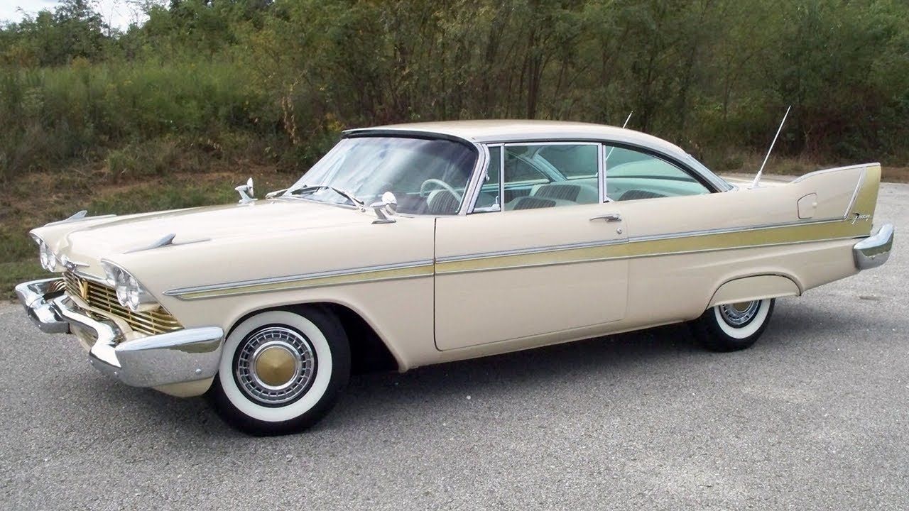 White 1959 Plymouth Fury