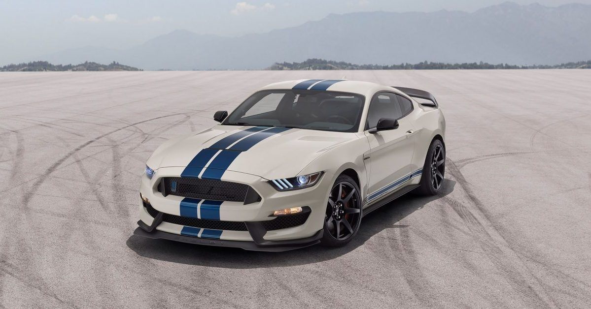 The front of the Shelby GT350 Heritage Edition