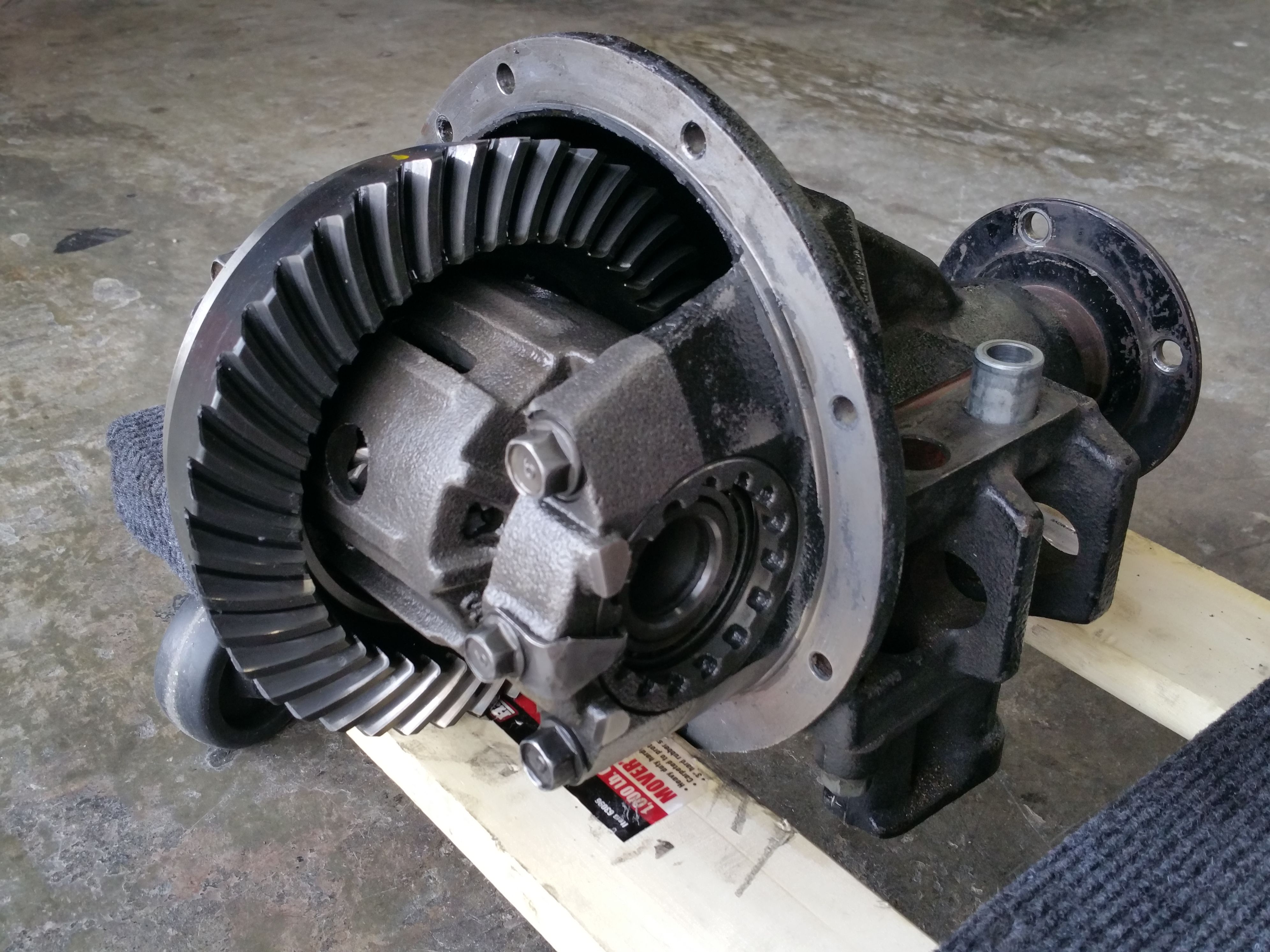 differential parts separated from engine