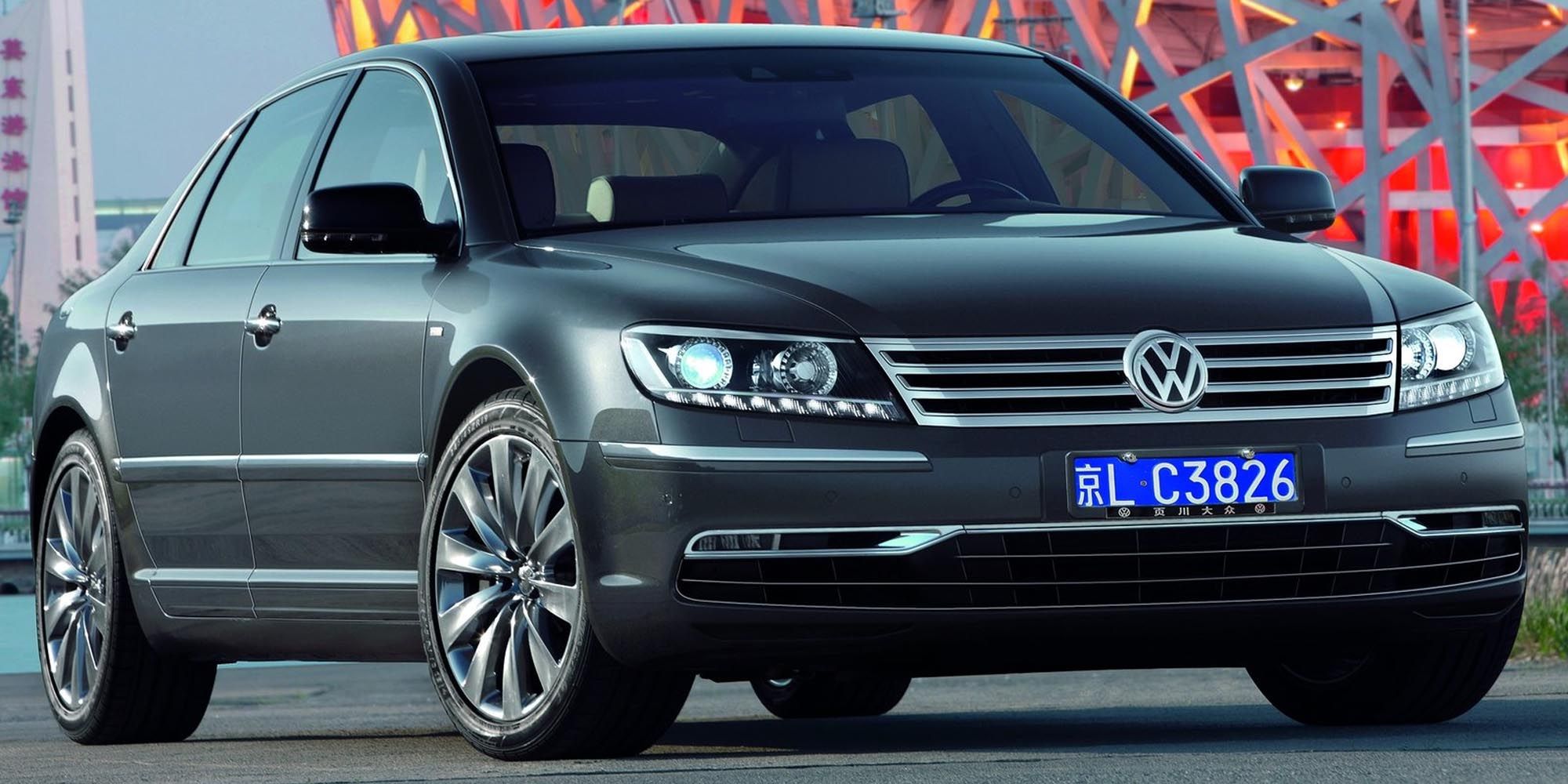 The front of the facelifted VW Phaeton
