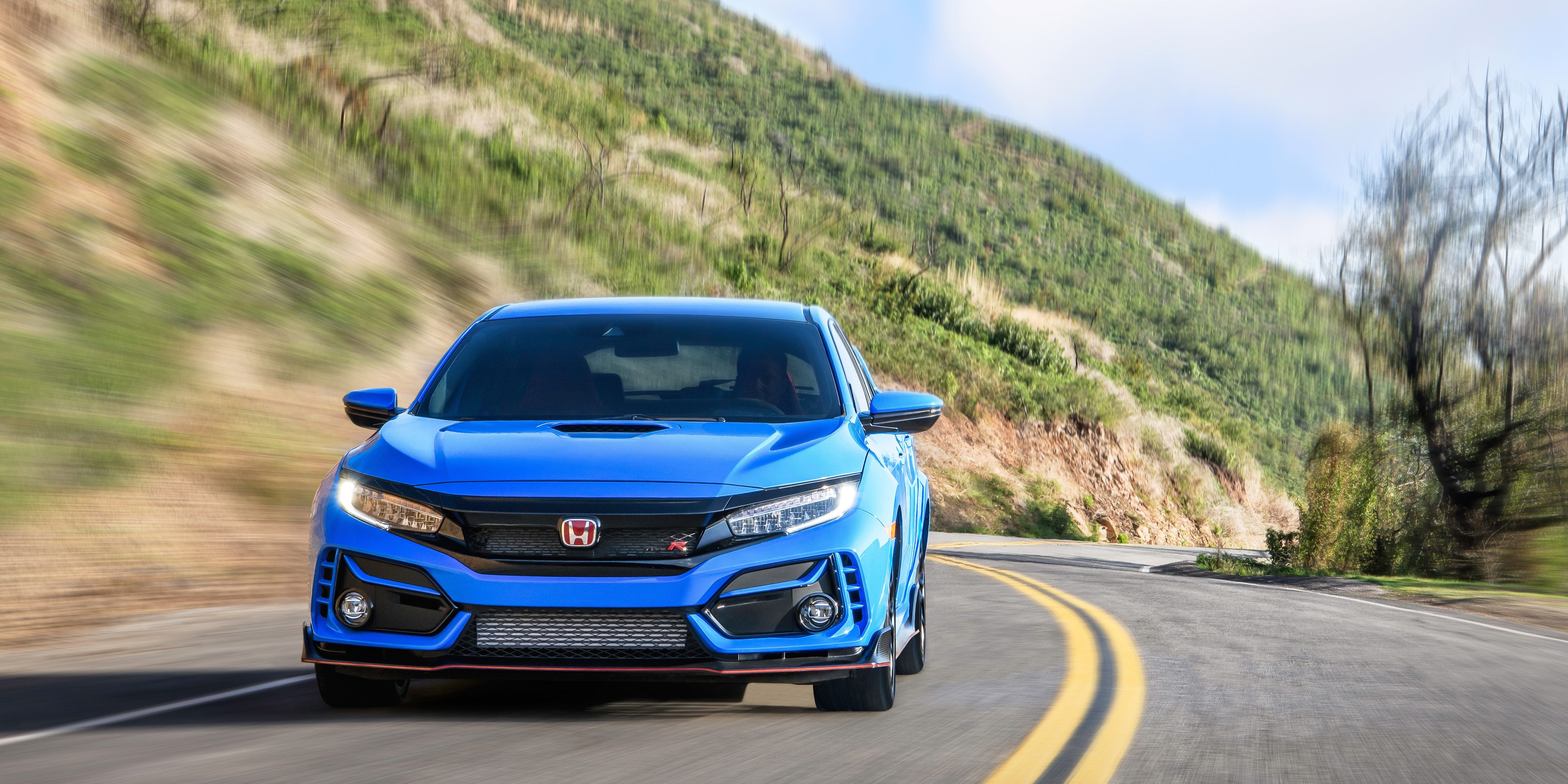 Civic Type R on the road.