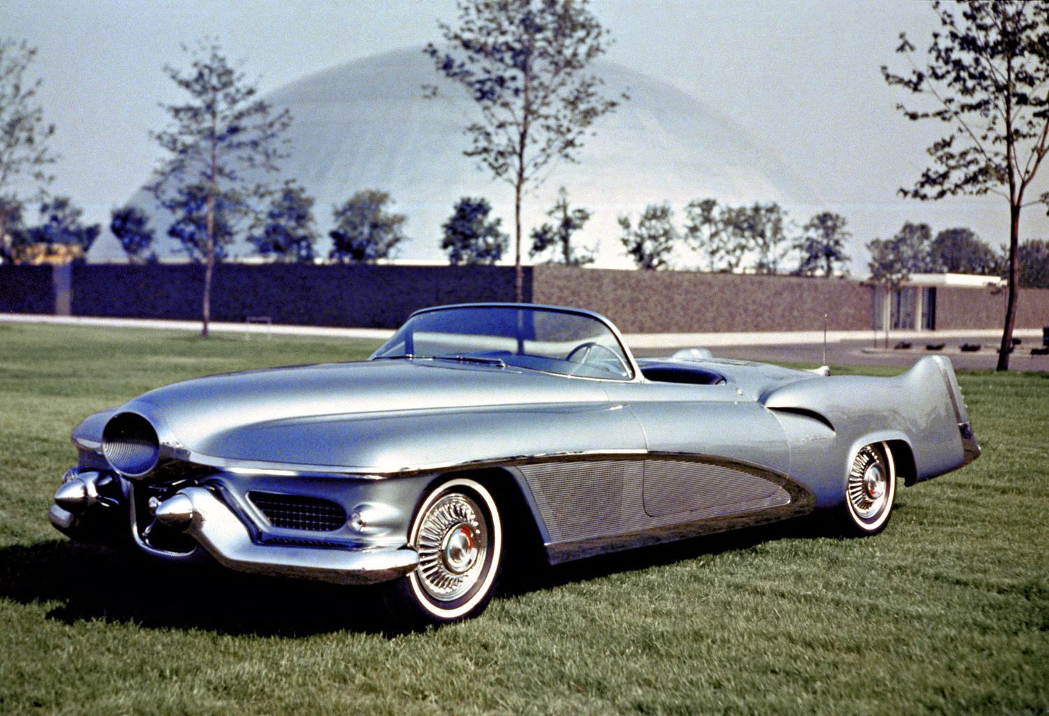 1951 GM LeSabre Concept Car parked on lawn