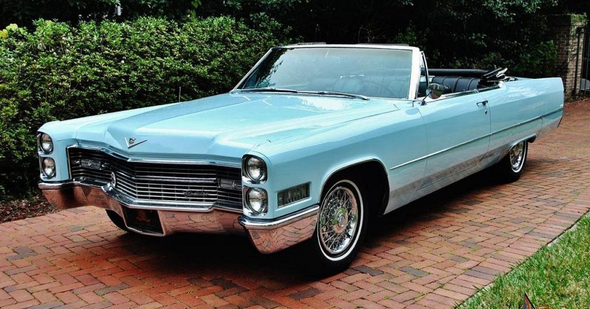 1966 Cadillac DeVille Convertible Parked