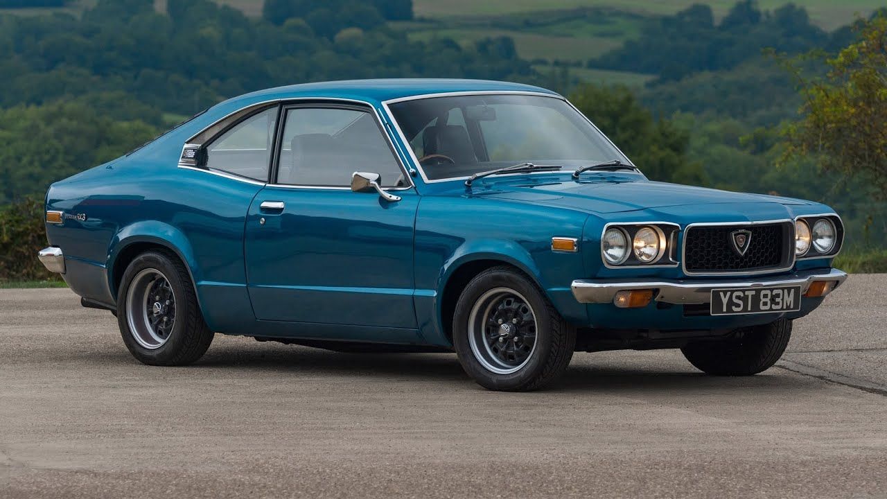 Blue 1971 Mazda RX3