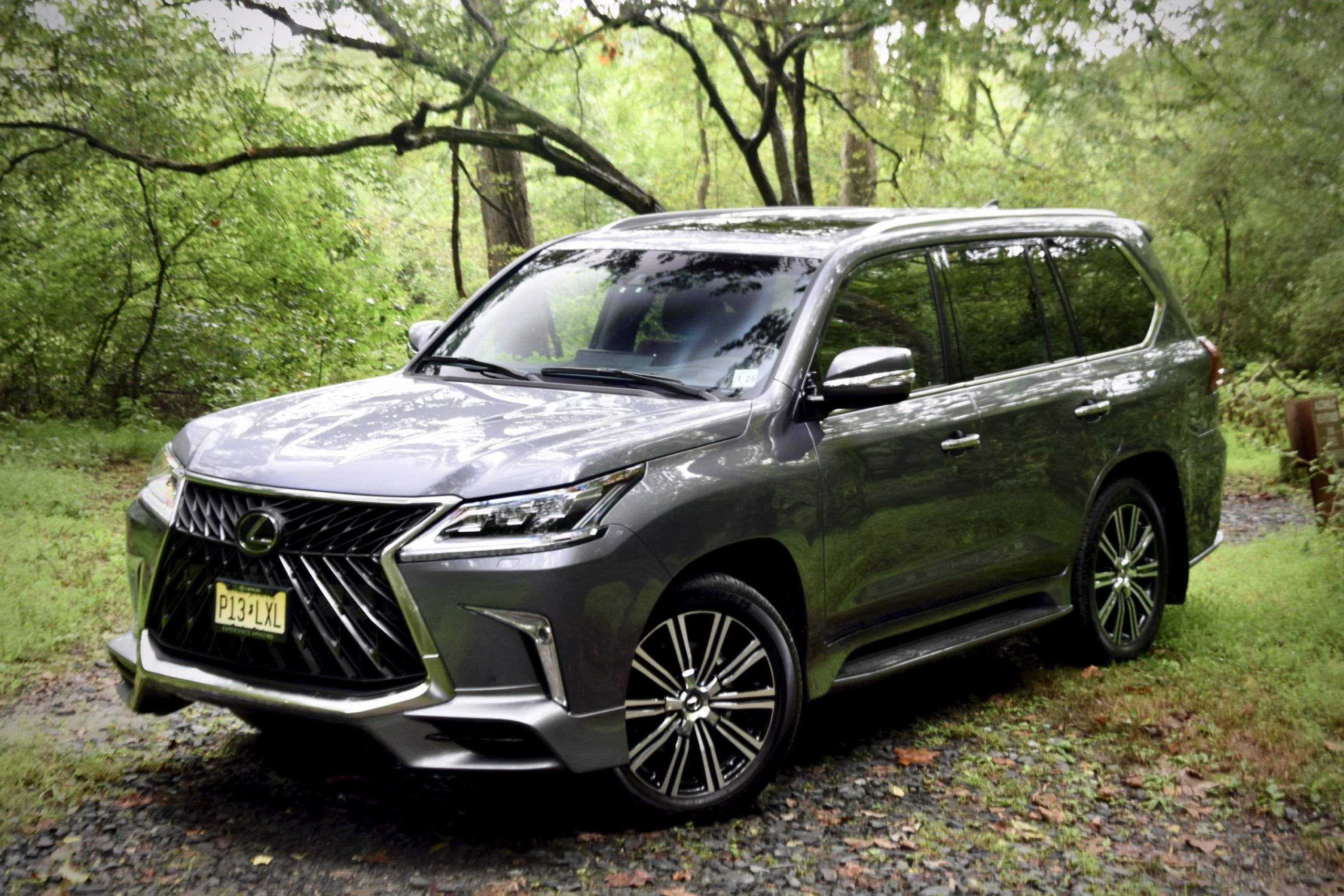 2021 Lexus LX 570 parked in lush greenspace