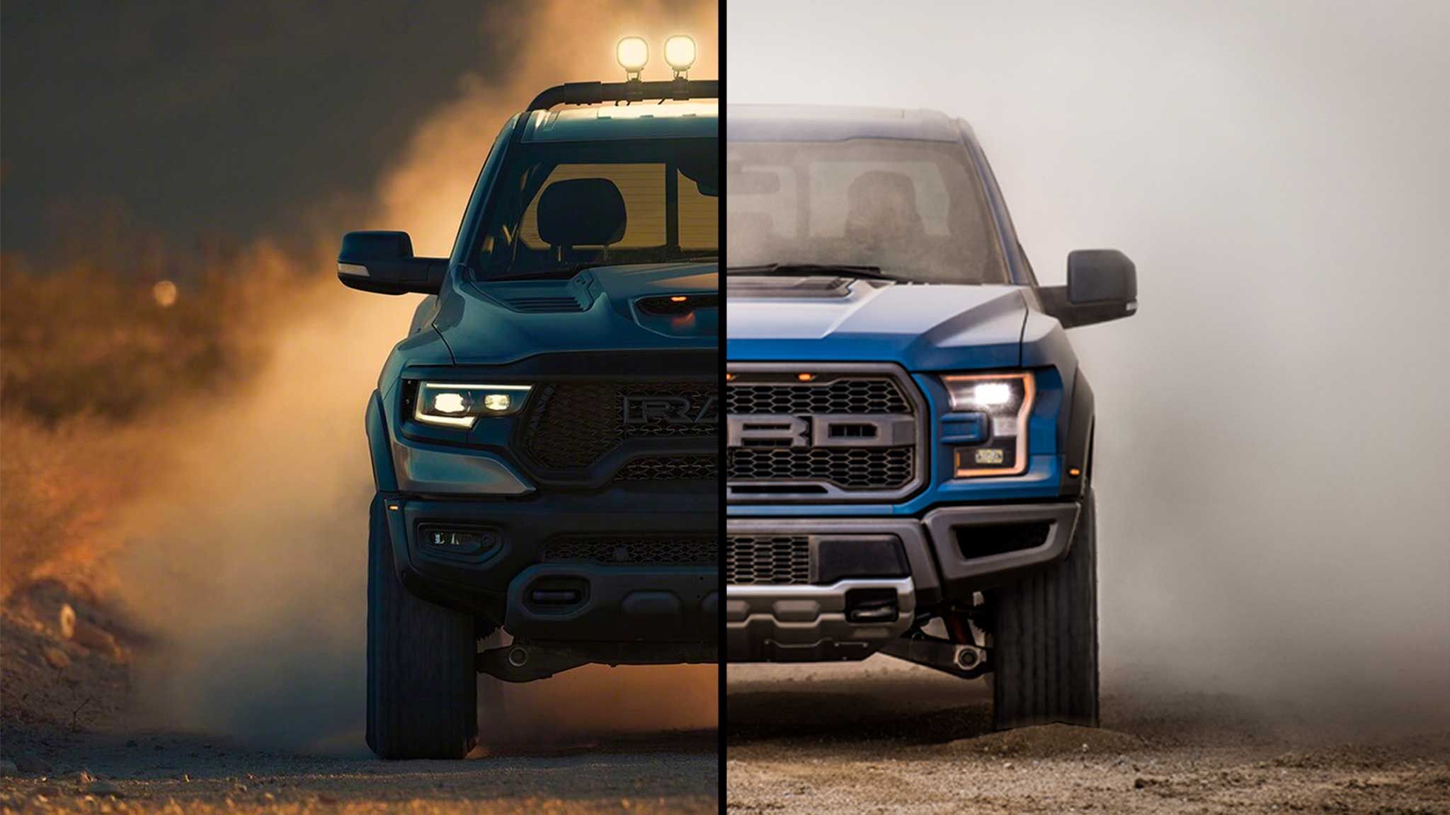 2021-Ram-1500-TRX-vs-2020-Ford-F-150-Raptor