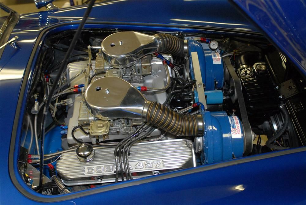shelby cobra super snake engine double superchargers