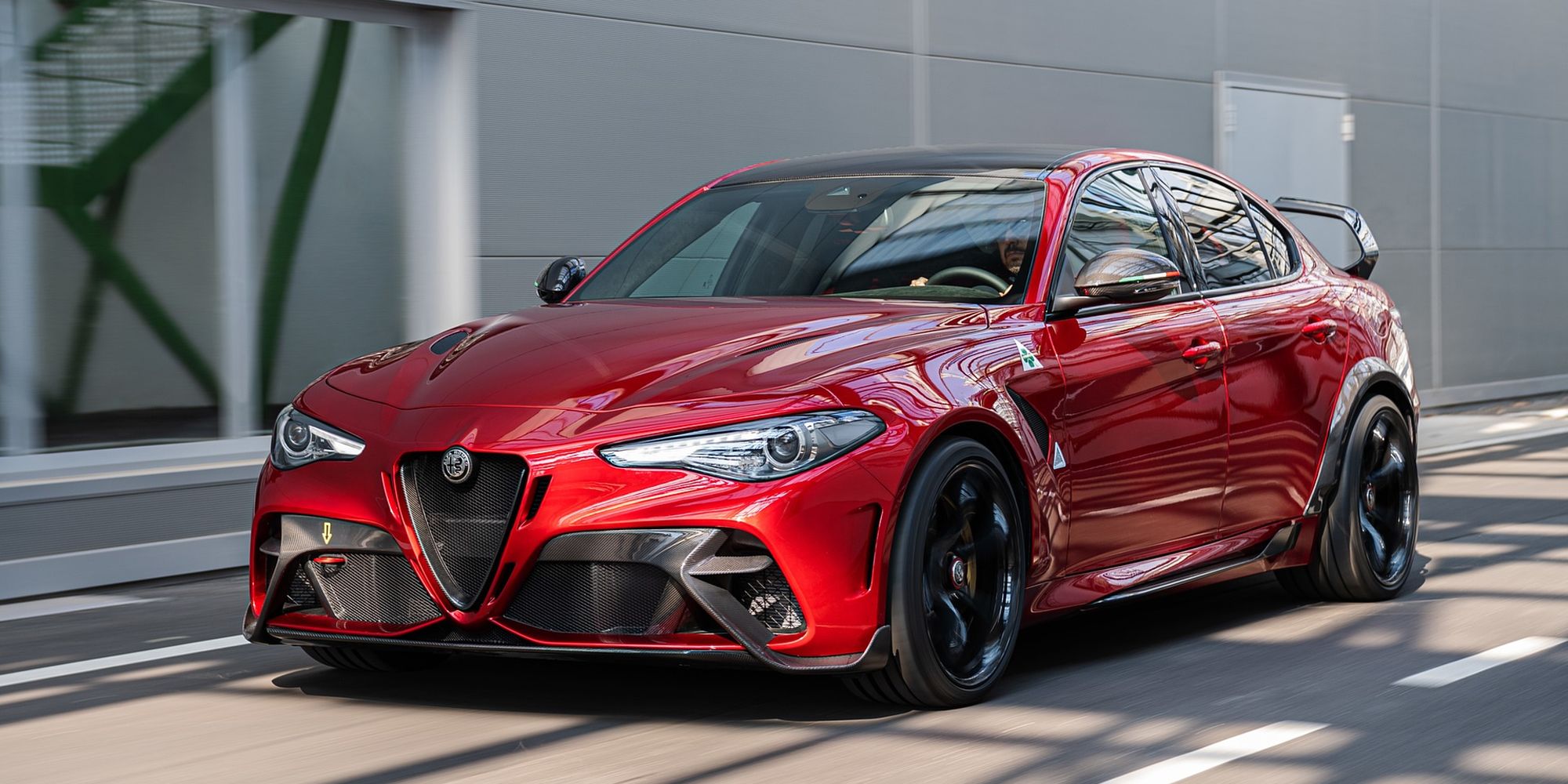 The front of the Giulia GTAm