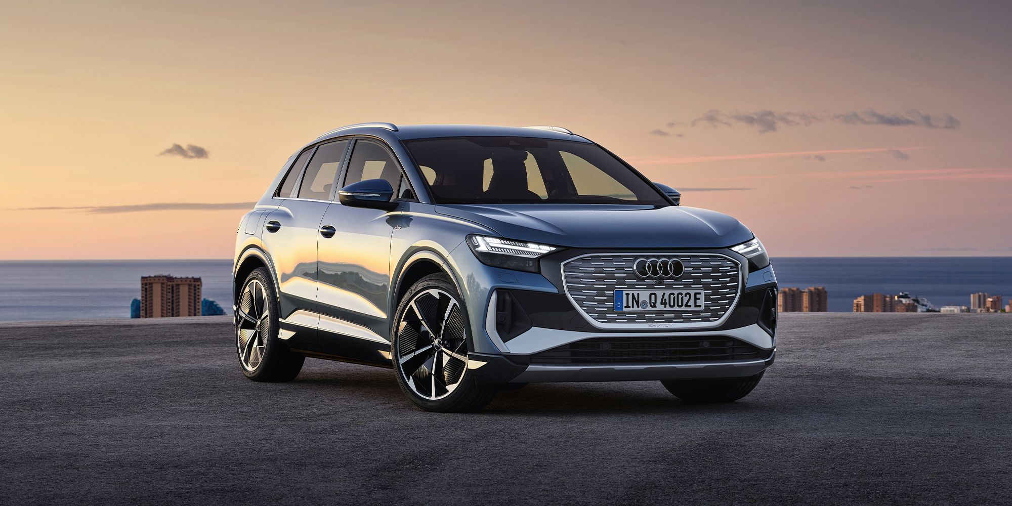 The front of the new Q4 e-tron