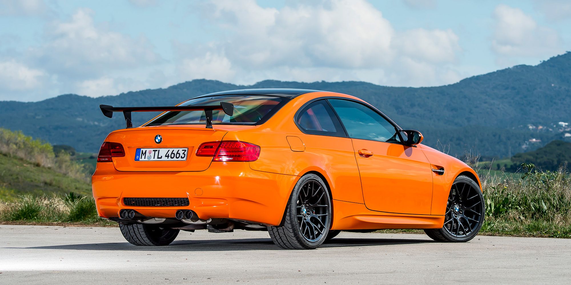 The rear of the M3 E92 GTS