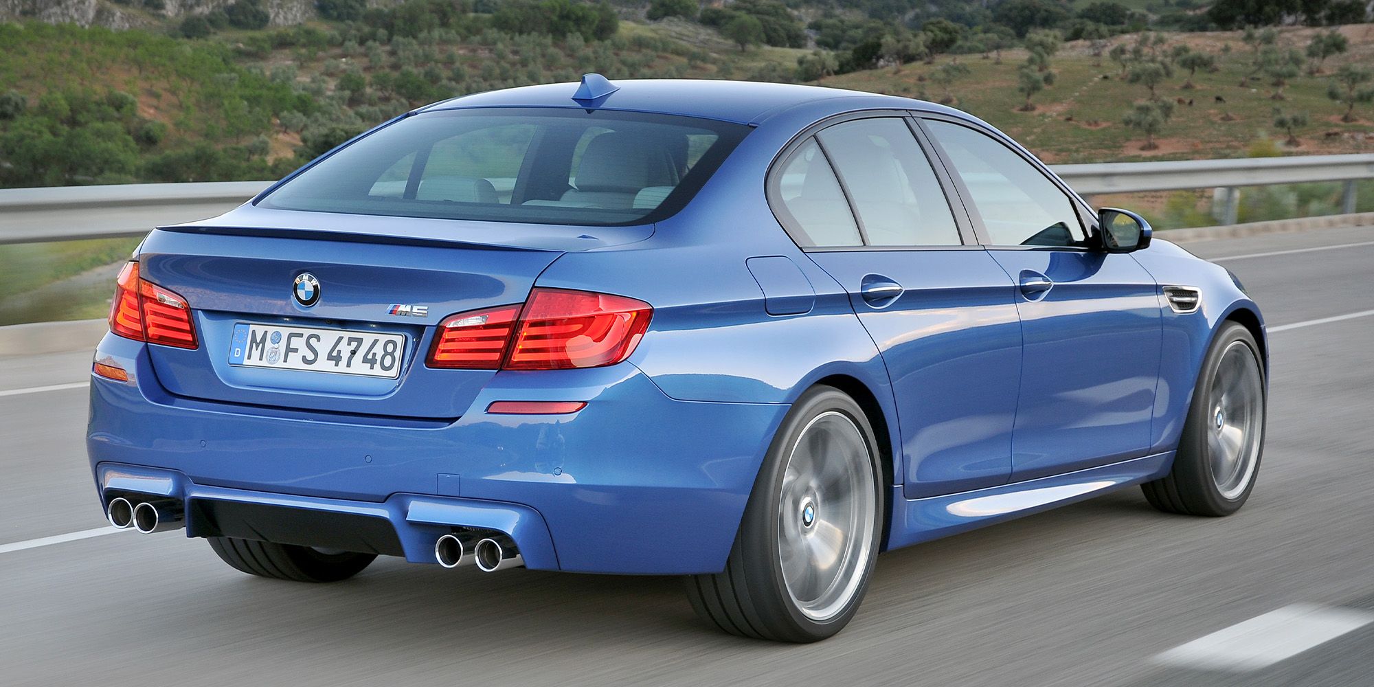 The rear of the F10 M5