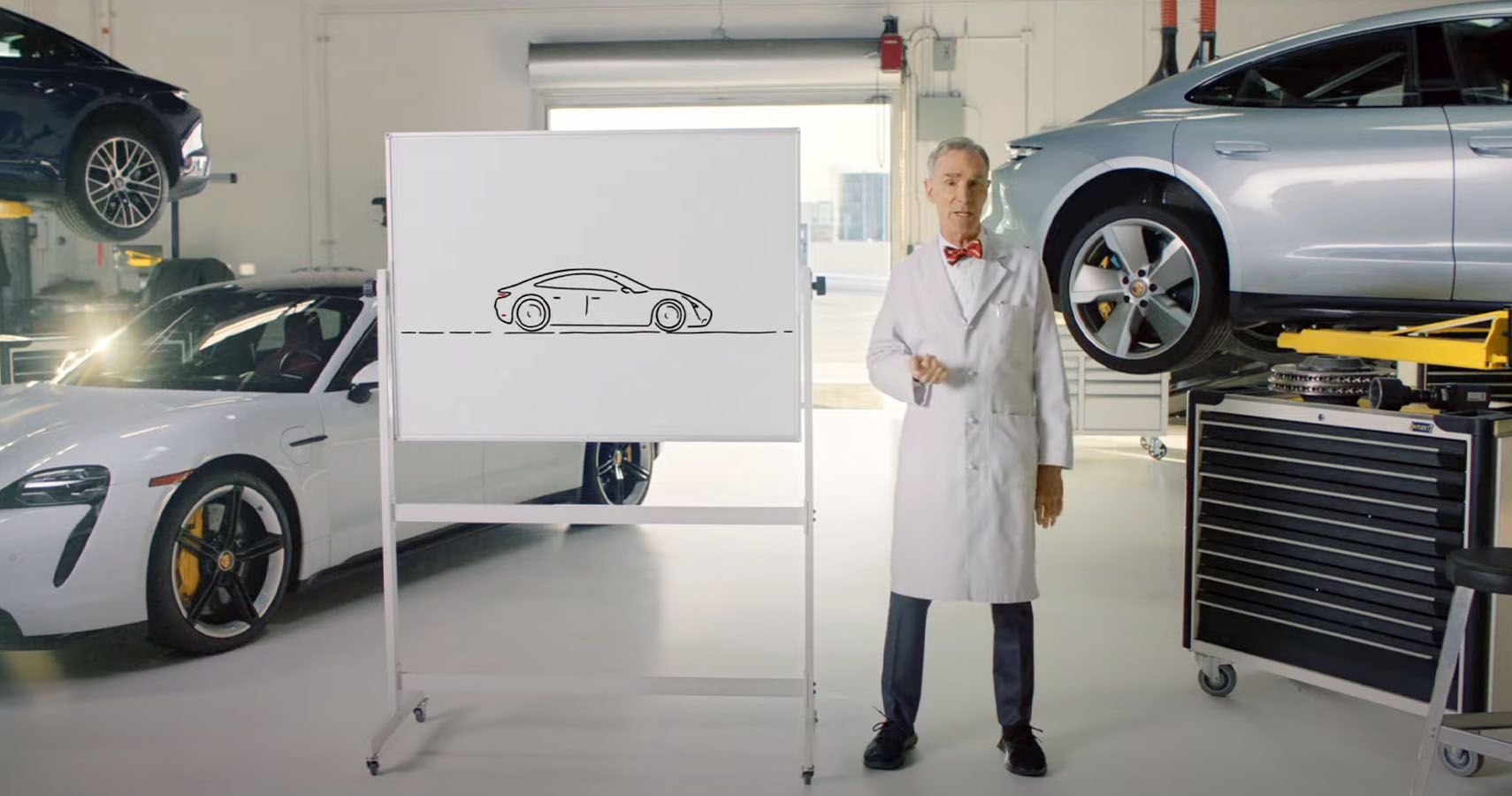 Bill nye 2024 porsche taycan