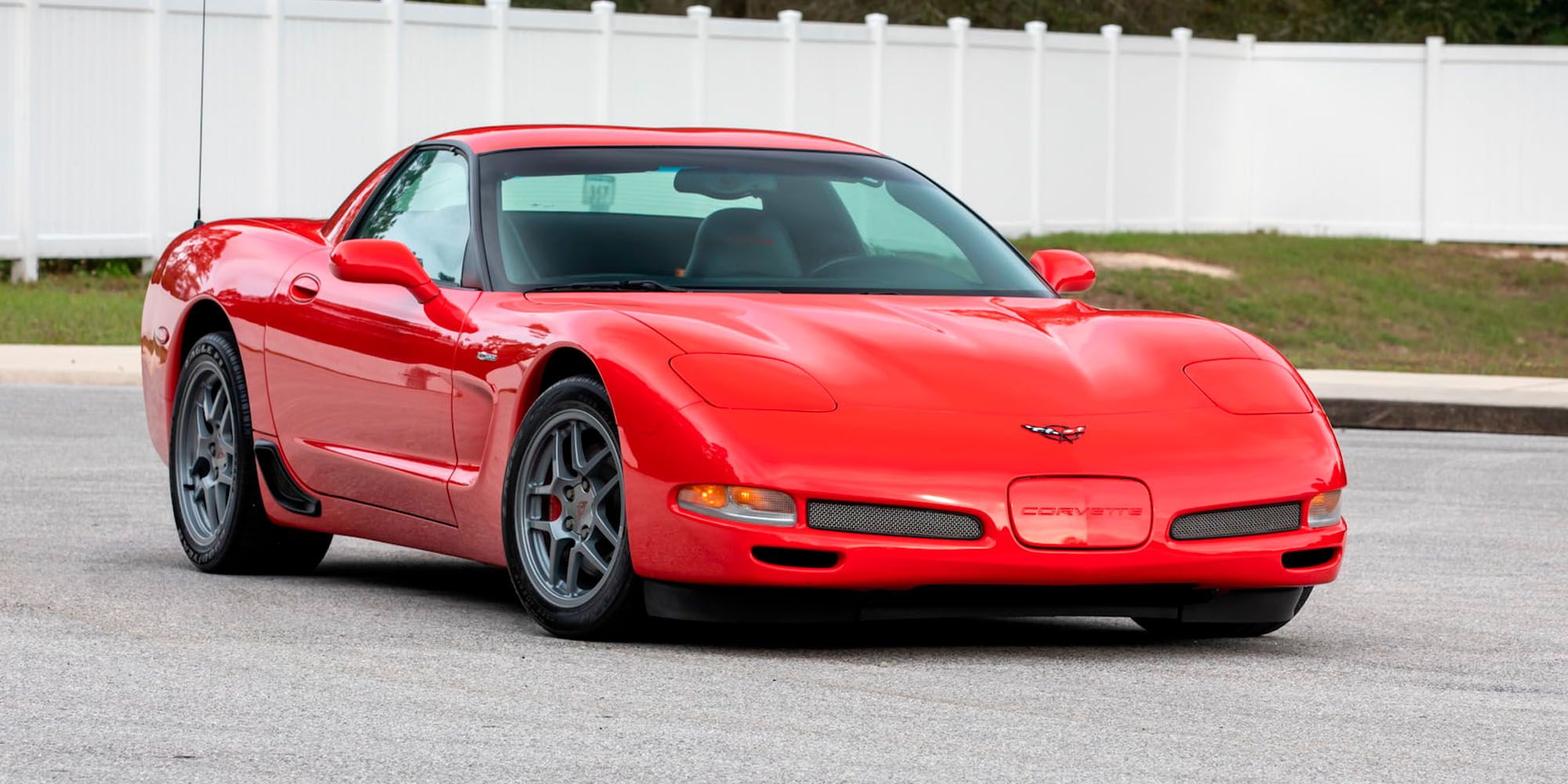 The front of the C5 Z06 Corvette sports car