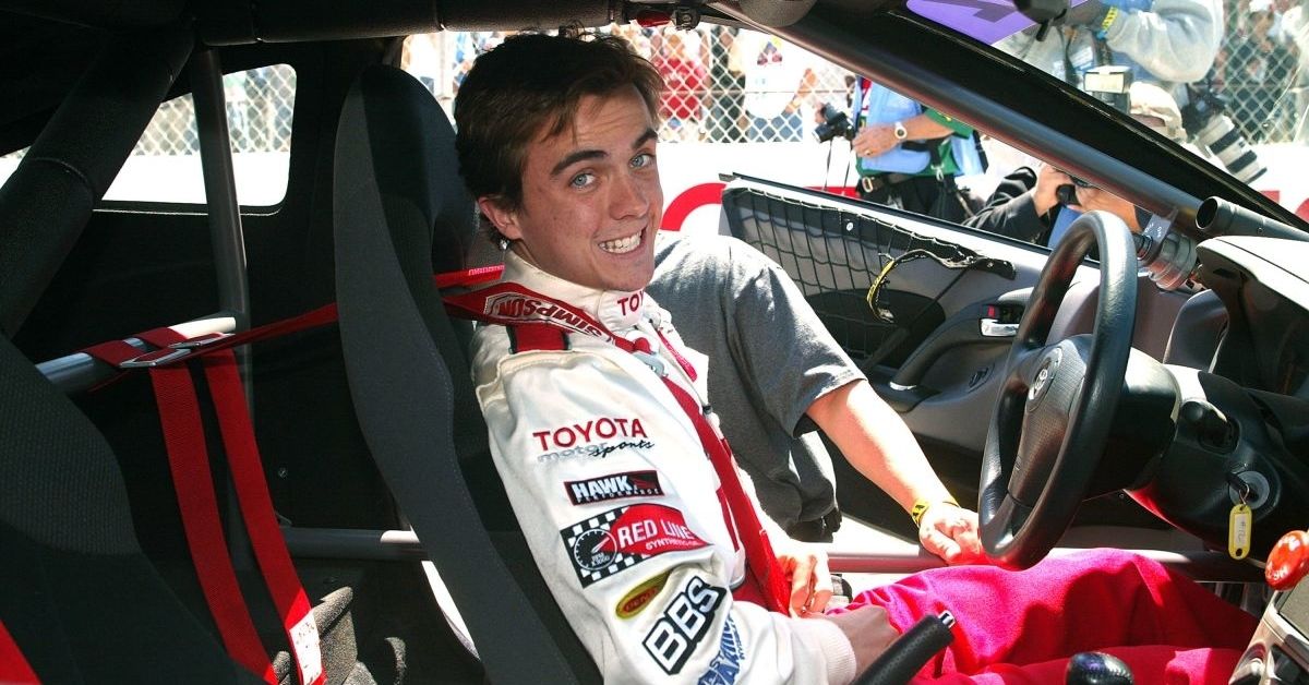 Race car driver Frankie Muniz