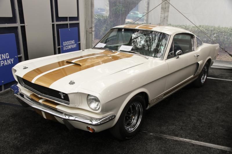 GT350H in White with Gold Stripes