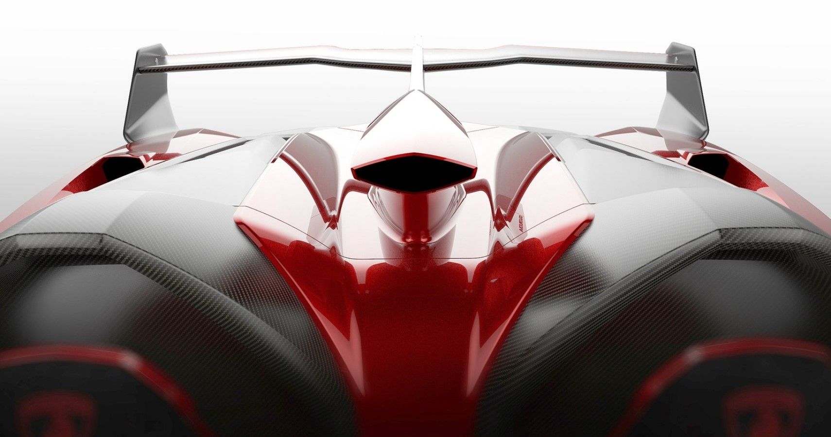 Lamborghini Veneno Roadster aggressive rear wing layout