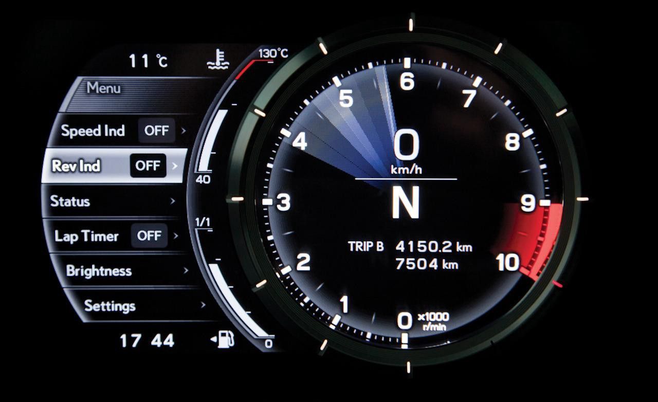 Lexus LFA instrument dial